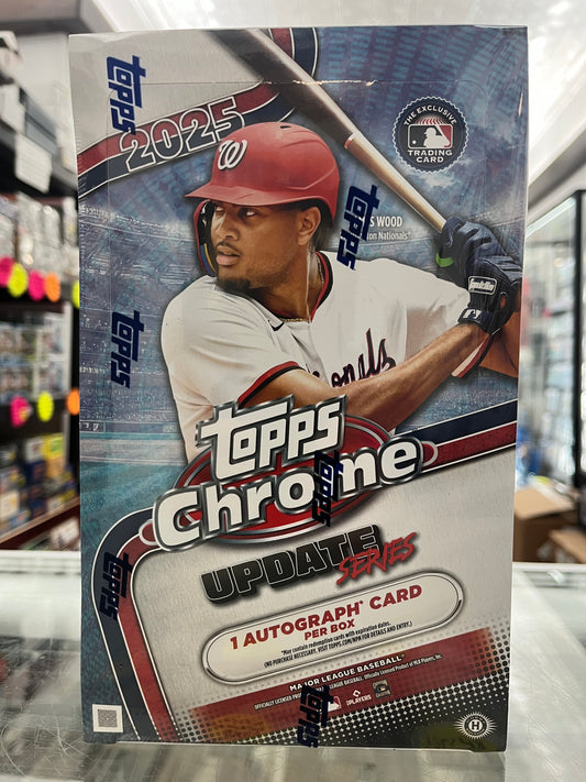 2025 Topps Chrome Update Sealed Hobby Box- 1 auto and find a Rookie Debut Patch? $269