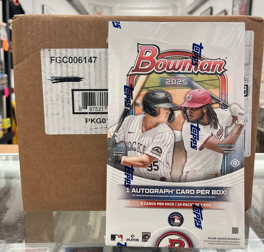 2025 BOWMAN BASEBALL SEALED HOBBY CASE OF 12 BOXES- Only $2950