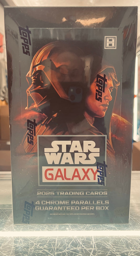 2025 TOPPS CHROME STAR WARS GALAXY SEALED HOBBY BOX- GORGEOUS! $265