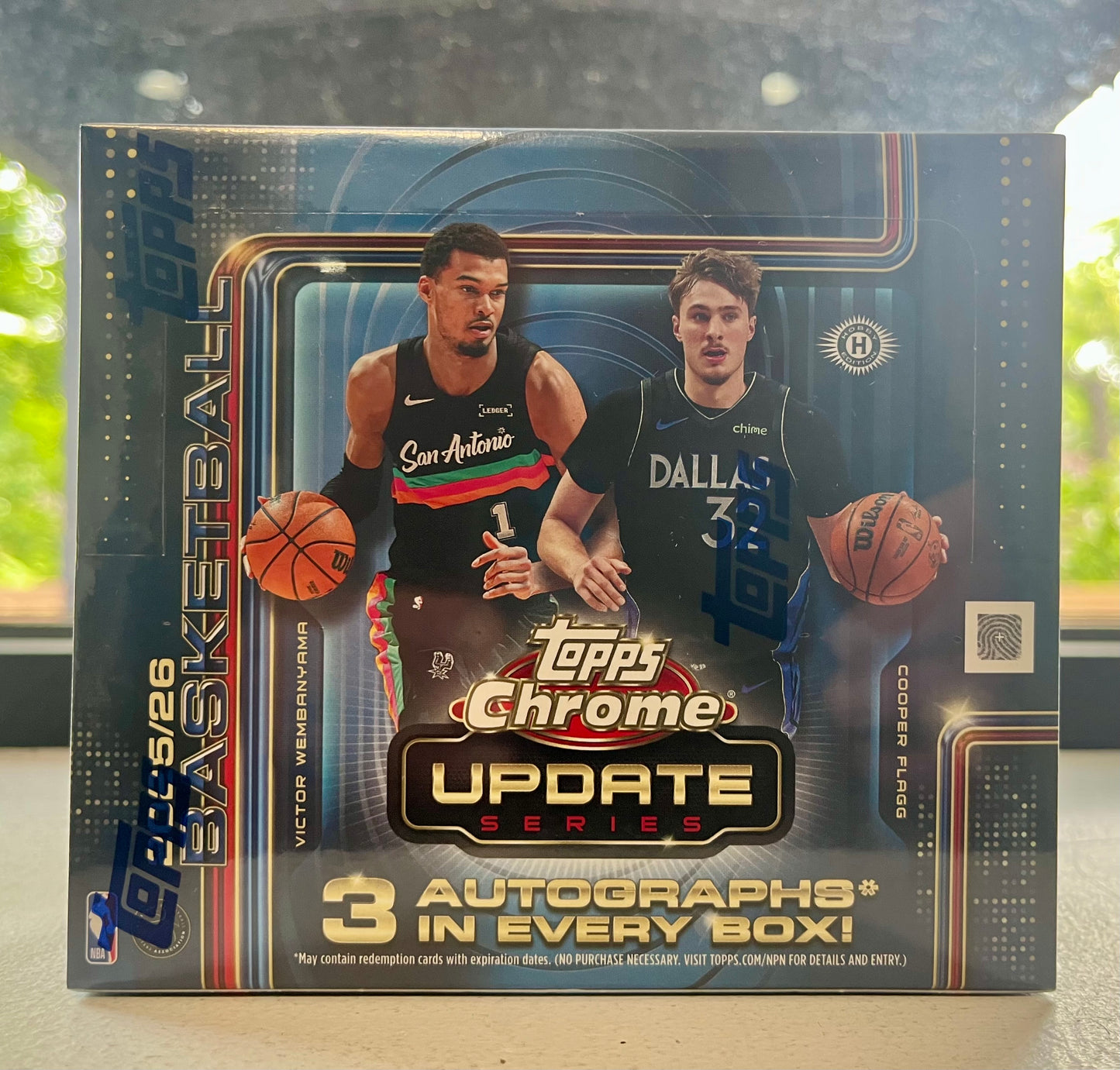 2025-26 NBA BASKETBALL TOPPS CHROME UPDATE JUMBO SEALED  BOX w/ 3 AUTOS $1975 DELIVERED - LAST 2!