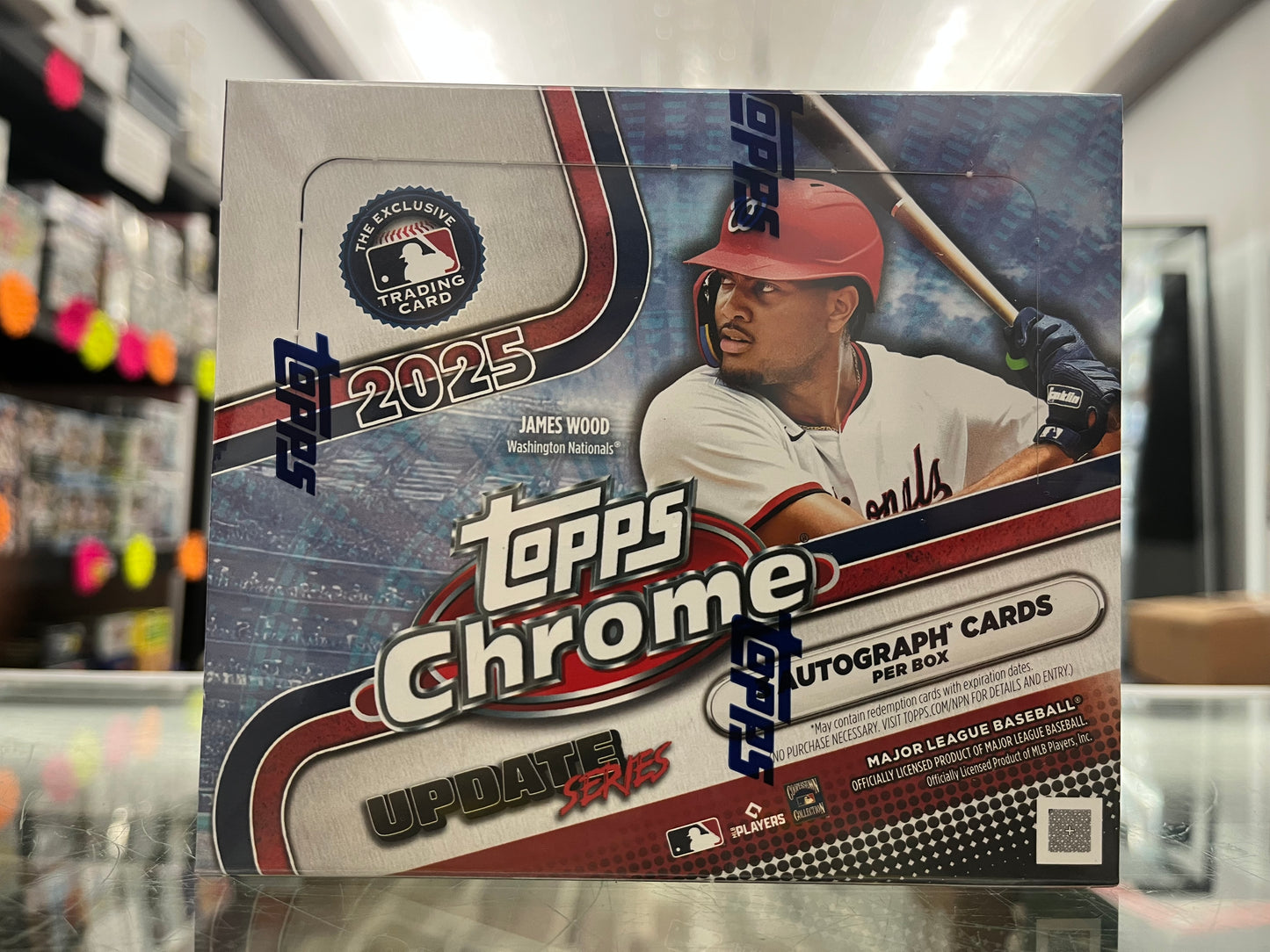 2025 TOPPS CHROME UPDATE SEALED JUMBO BOX- 3 AUTOS- FIND A PATCH? $525