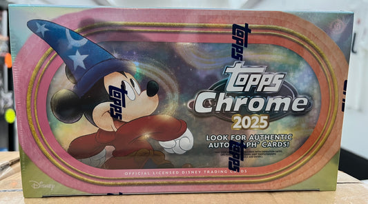 2025 TOPPS DISNEY CHROME SEALED HOBBY BOX- RED HOT-  $495!