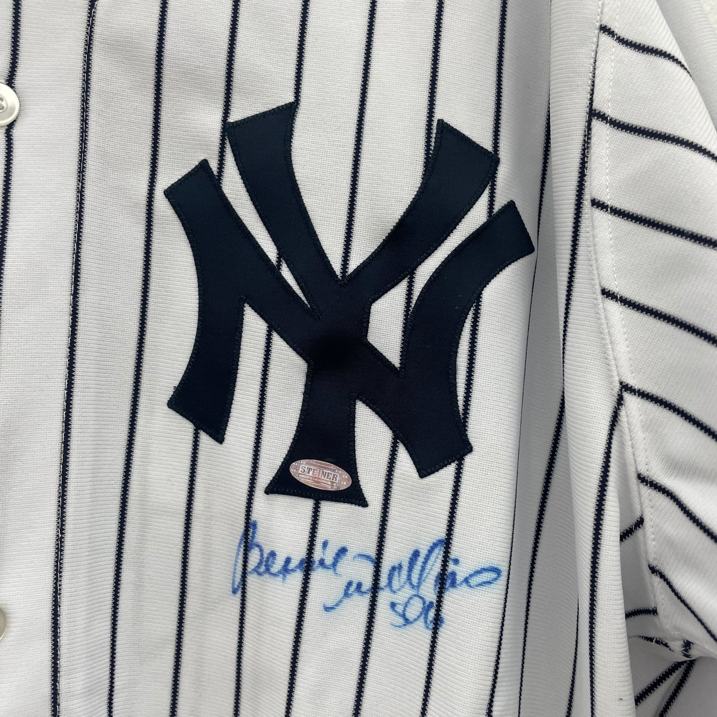 Bernie Williams Signed Auto New York Yankees Authentic Home Jersey Steiner Cert