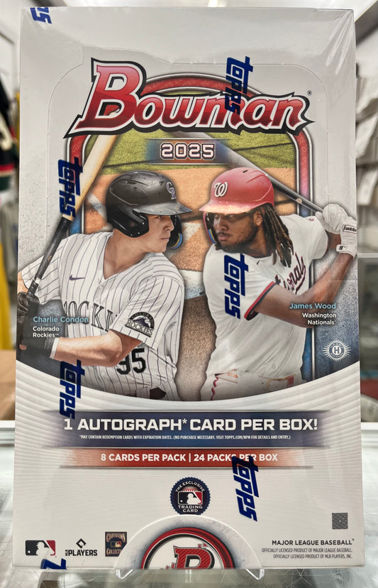 2025 Bowman Baseball Sealed Hobby Box with/ 1 AUTO- ONLY $259!