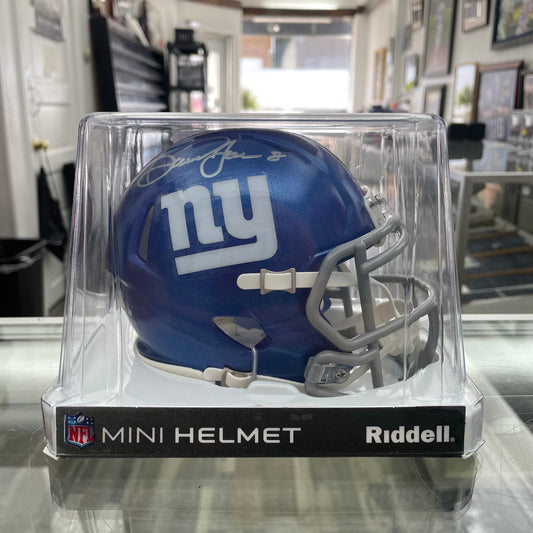 Daniel Jones Signed Auto Mini New York Football Giants Helmet