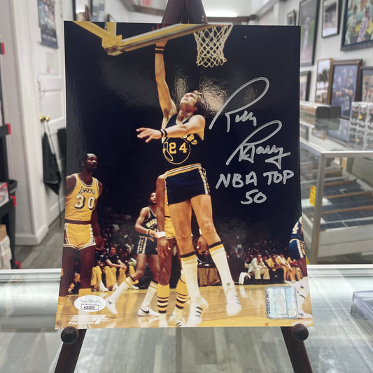 Rick Barry Signed Auto NBA TOP 50 Incribed Photograph JSA Cert