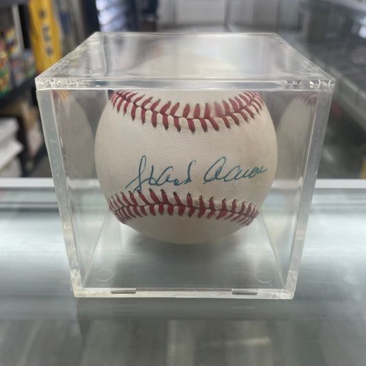Hank Aaron Signed Autographed Official NL Baseball JSA FULL LOA GORGEOUS!