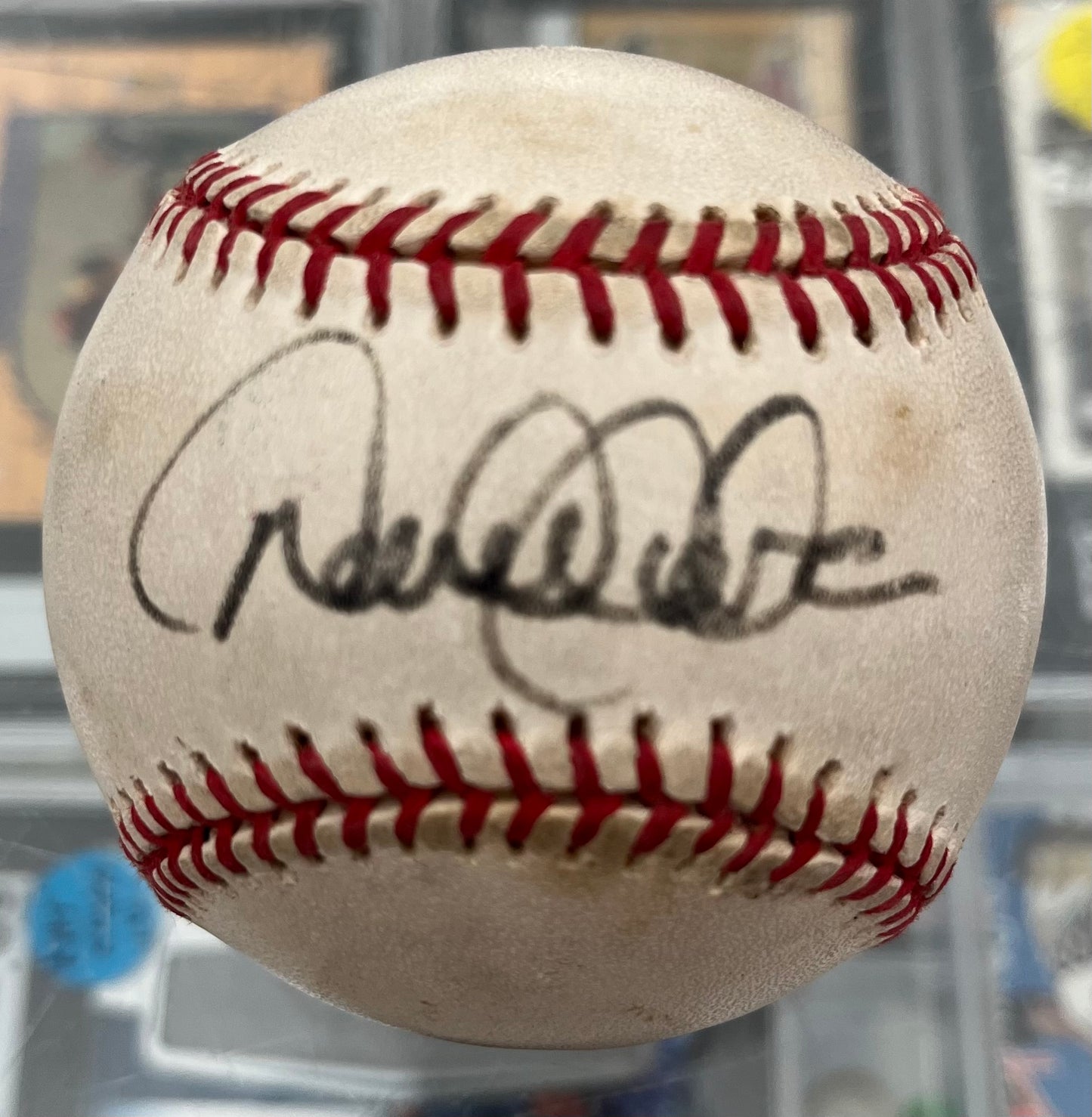 DEREK JETER YANKEES AUTO SIGNED OAL BASEBALL EARLY, BOLD & BIG! JSA LOA- $379