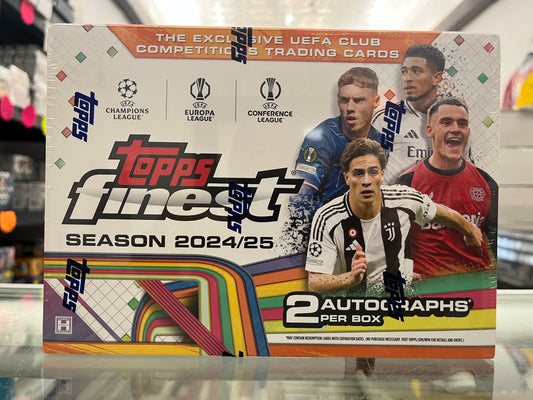 2024-25 TOPPS UCC FINEST SOCCER SEALED HOBBY BOX- GORGEOUS & WITH 2 AUTOS!! ONLY $199