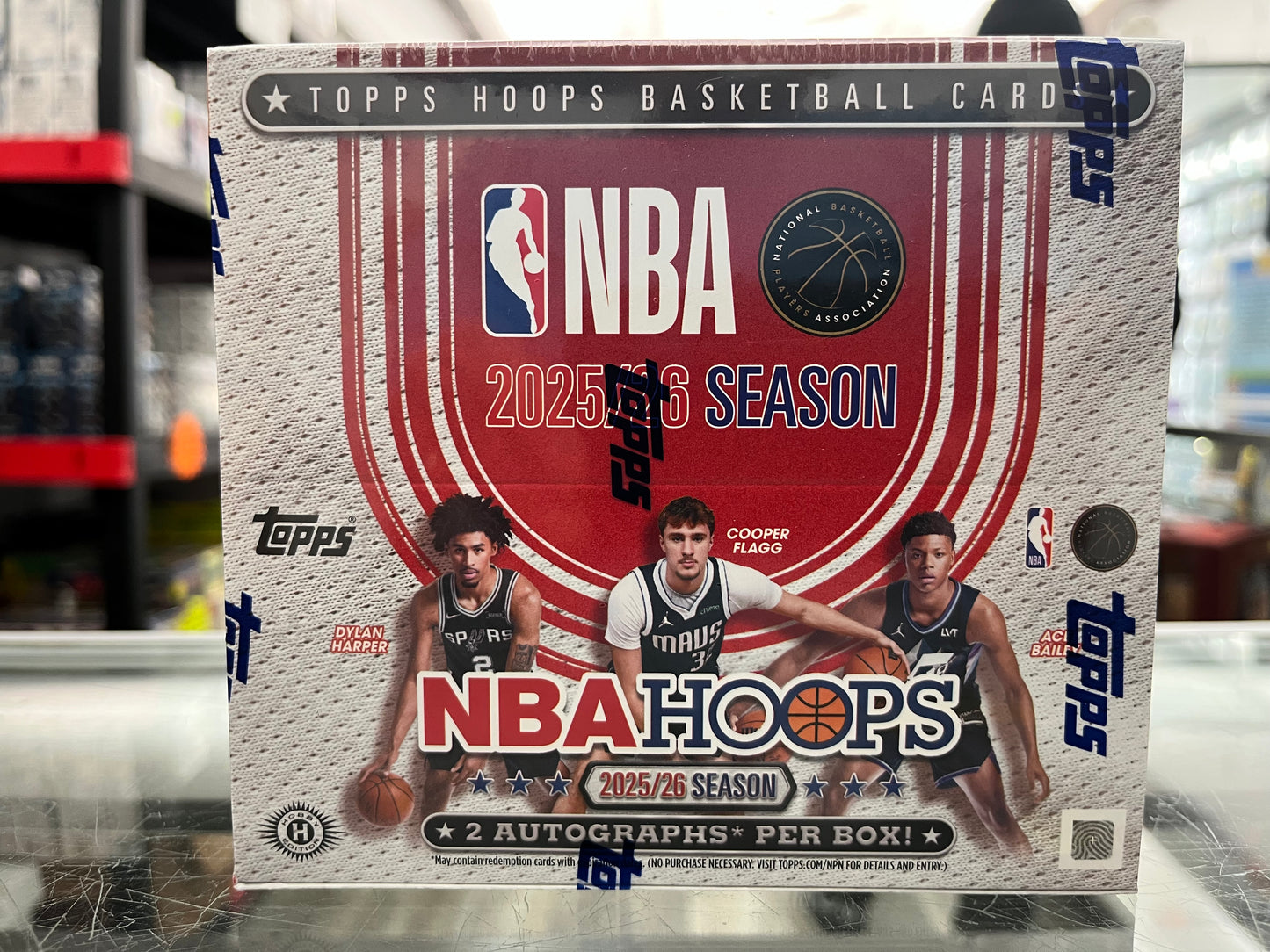 2026 TOPPS NBA HOOPS SEALED JUMBO BOX W/ 2 AUTOS & COOPER FLAGG RC- ONLY $425