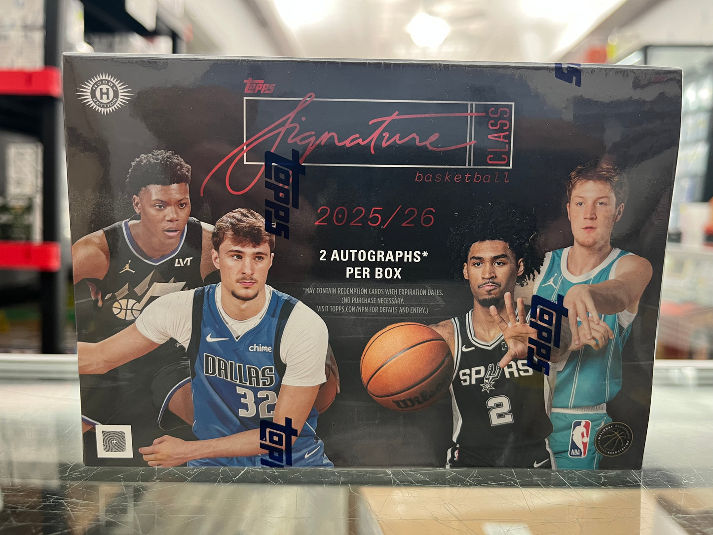 2025-26 TOPPS NBA SIGNATURE CLASS SEALED HOBBY BOX W/ 2 AUTOS COOPER FLAGG RC- ONLY $485!