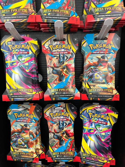 POKEMON MEGA EVOLUTION BOOSTER PACKS- SEALED 5 PACK LOT ONLY $48
