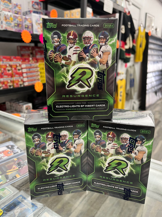 2024 TOPPS NFL RESURGENCE BLASTER BOX LOT OF 3- DANIELS, NIX RC-ONLY $75