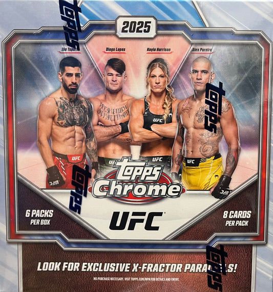 2025 TOPPS UFC CHROME SEALED MEGA BOX SUPER HOT! ONLY $59