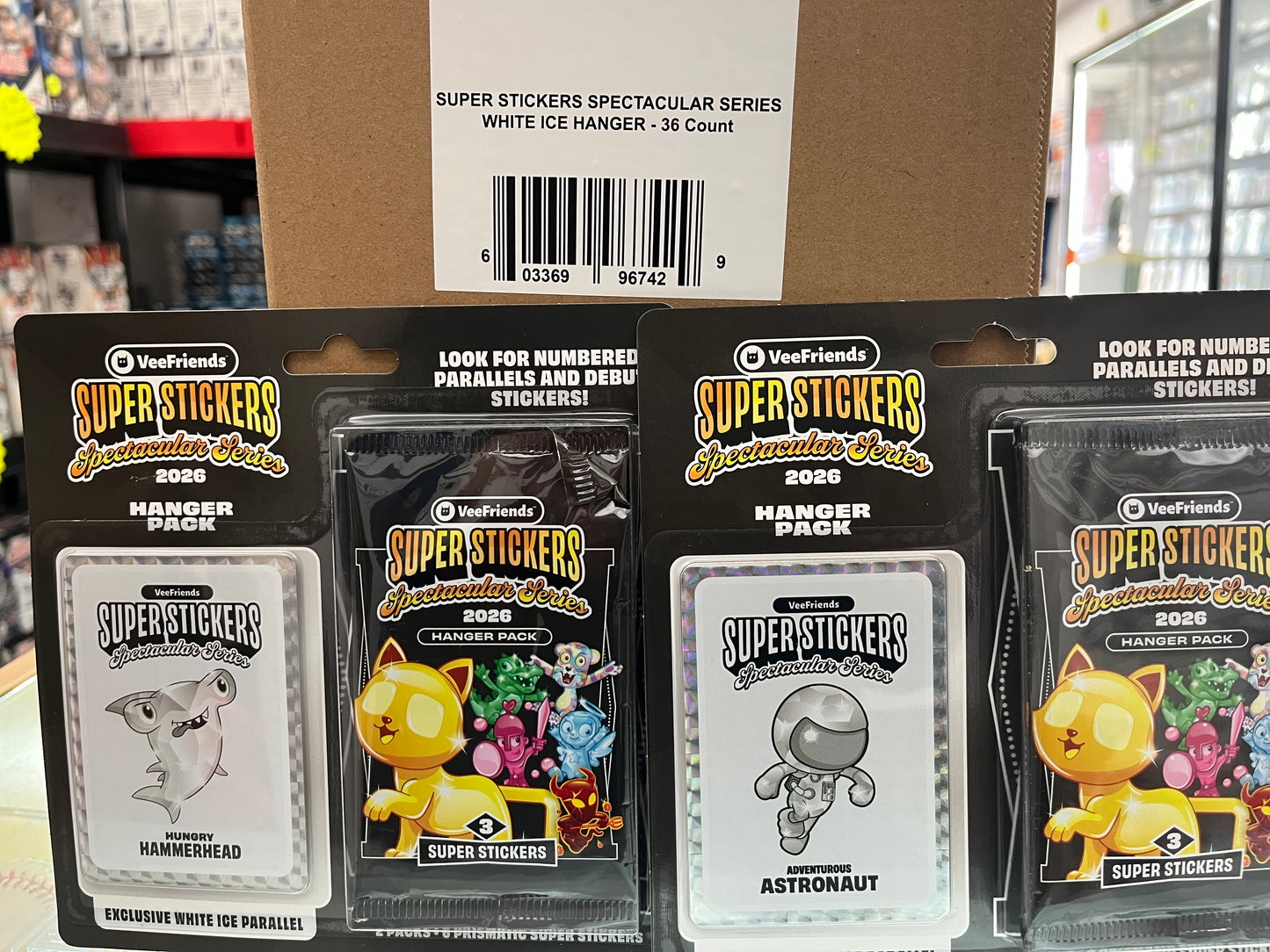 2026 VeeFriends Super Stickers White Ice Hanger lot of FIVE- ONLY $59